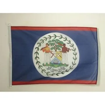DRAPEAU BELIZE 90x60cm - DRAPEAU BÍ?LIZIEN 60 x 90 cm Spécial Extérieur - DRAPEAUX