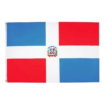 DRAPEAU RÉPUBLIQUE DOMINICAINE 90x60cm - DRAPEAU DOMINICAIN 60 x 90 cm - DRAPEAUX