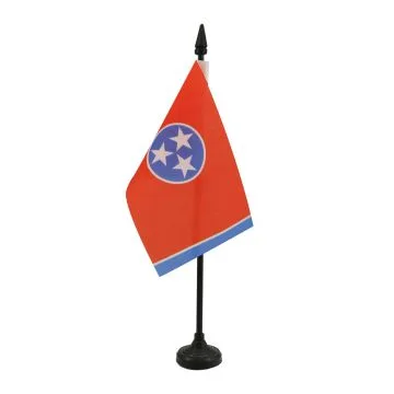 DRAPEAU DE TABLE TENNESSEE 15x10cm - PETIT DRAPEAUX DE BUREAU ETAT AMÉRICAIN - USA - ETATS-UNIS 10 x 15 cm