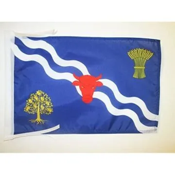 DRAPEAU COMTÉ DE OXFORDSHIRE 45x30cm - PAVILLON COUNTY OF OXON. - ANGLETERRE 30 x 45 cm haute qualité