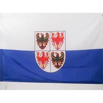 DRAPEAU TRENTIN-HAUT-ADIGE 150x90cm - DRAPEAU TRENTINO-ALTO ADIGE - ITALIE 90 x 150 cm Fourreau pour hampe