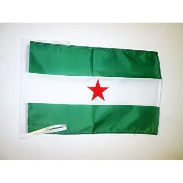 DRAPEAU ANDALOUSIE ARBONAIDA 45x30cm - PAVILLON ANDALOUS INDÉPENDENTISTE 30 x 45 cm haute qualité