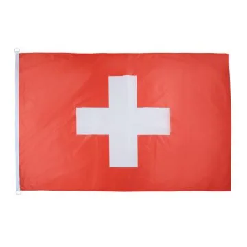 DRAPEAU SUISSE 150x90cm - DRAPEAU HELVÍ?TIQUE 90 x 150 cm Spécial Extérieur - DRAPEAUX