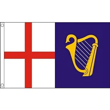 DRAPEAU ROYAUME-UNI JACK ET COMMAND FLAG 1649-1658 150x90cm - DRAPEAU ANCIEN BRITANNIQUE 90 x 150 cm - DRAPEAUX