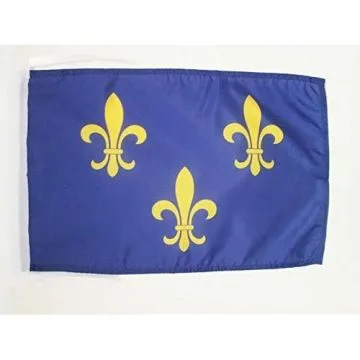 DRAPEAU FRANCO-AMÍ?RICAINS DU MID-OUEST 45x30cm - PAVILLON LOUISIANE SEPTENTRIONALE 30 x 45 cm haute qualité