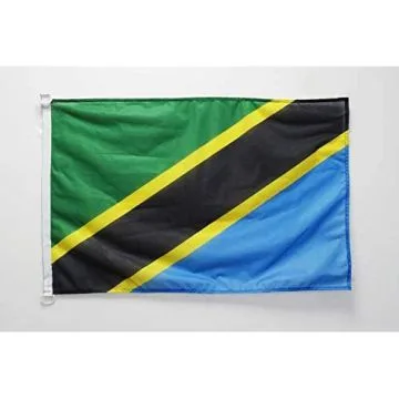 Pavillon nautique Tanzanie 45x30cm - Drapeau de bateau tanzanien 30 x 45 cm