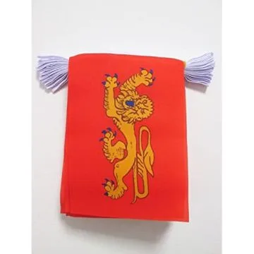 GUIRLANDE 6 mètres 20 DRAPEAUX AQUITAINE 21x15 cm - DRAPEAU AQUITAIN 15 x 21 cm