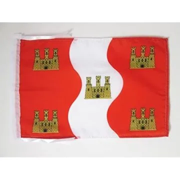 DRAPEAU VIENNE 45x30cm - PAVILLON DÉPARTEMENT VIENNOIS 30 x 45 cm haute qualité