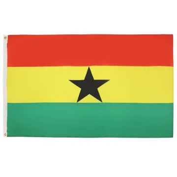 DRAPEAU GHANA 90x60cm - DRAPEAU GHANÉEN  60 x 90 cm - DRAPEAUX