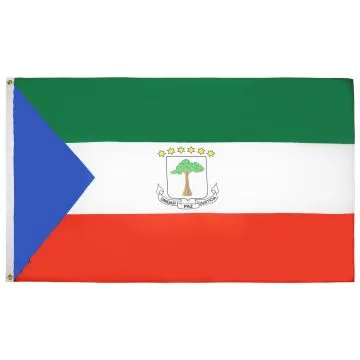 DRAPEAU GUINÉE ÉQUATORIALE 90x60cm - DRAPEAU ÉQUATO-GUINÉEN 60 x 90 cm - DRAPEAUX