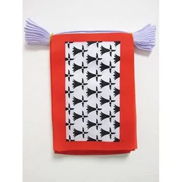 GUIRLANDE 6 mètres 20 DRAPEAUX LIMOUSIN 21x15 cm - DRAPEAU LIMOUSIN 15 x 21 cm