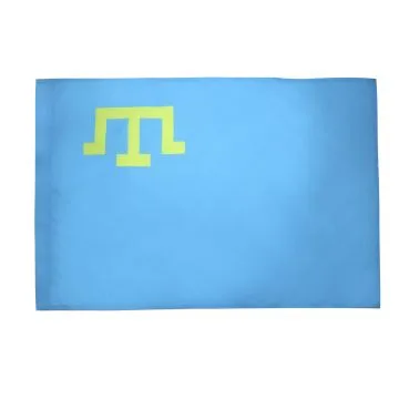 Drapeau Tatars de Crimée 150x90cm - Drapeau tatar 90 x 150 cm Fourreau pour hampe