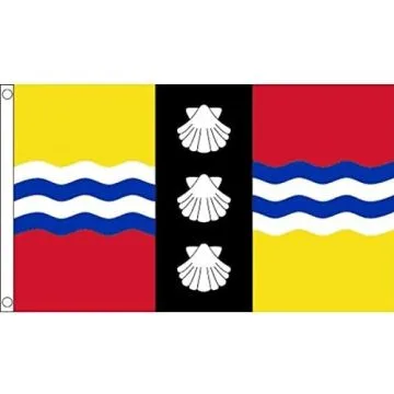 DRAPEAU COMTÉ DE BEDFORDSHIRE NOUVEAU 150x90cm - DRAPEAU COUNTY OF BEDS. - ANGLETERRE 90 x 150 cm - DRAPEAUX