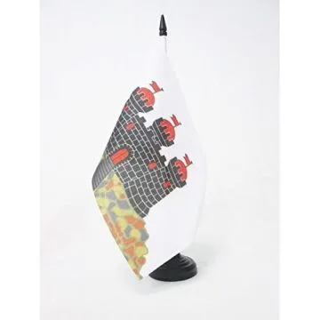 DRAPEAU DE TABLE Í?DIMBOURG 21x14cm - PETIT DRAPEAUX DE BUREAU EDINBURGH - ECOSSE 14 x 21 cm