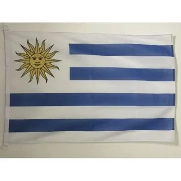 PAVILLON NAUTIQUE URUGUAY 45x30cm - DRAPEAU DE BATEAU URUGUAYEN 30 x 45 cm