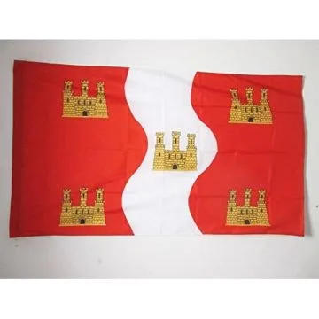 DRAPEAU VIENNE 150x90cm - DRAPEAU DÍ?PARTEMENT VIENNOIS 90 x 150 cm Fourreau pour hampe