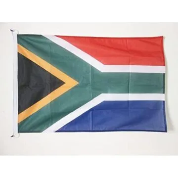 DRAPEAU AFRIQUE DU SUD 90x60cm - DRAPEAU SUD AFRICAIN 60 x 90 cm Spécial Extérieur - DRAPEAUX