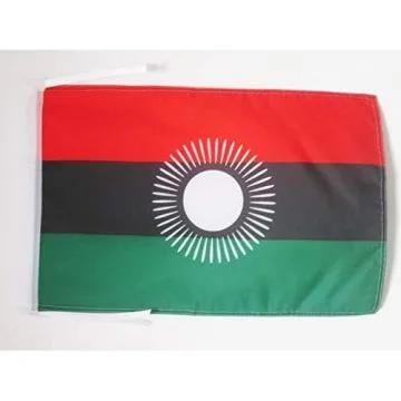 DRAPEAU MALAWI ANCIEN 45x30cm - PAVILLON MALAWITE 30 x 45 cm haute qualité