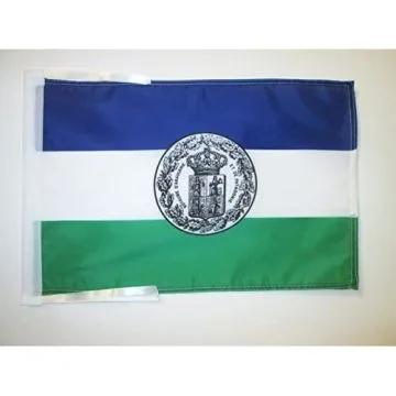 DRAPEAU ROYAUME D\'ARAUCANIE ET DE PATAGONIE AVEC ARMES 45x30cm - PAVILLON NOUVELLE-FRANCE 30 x 45 cm haute qualité