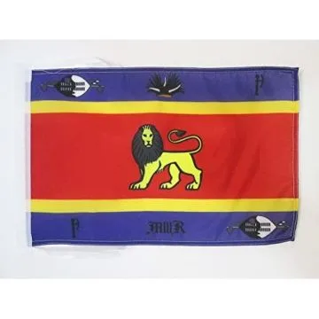 DRAPEAU ETENDARD ROYAL DU SWAZILAND 45x30cm - PAVILLON ROYAUME NGWANE 30 x 45 cm haute qualité