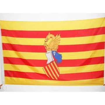 DRAPEAU CONSEIL DU PAYS VALENCIEN 150x90cm - DRAPEAU SENYERA VALENCIA INDÍ?PENDENTISTE - COMMUNAUTÍ? VALENCIENNE 90 x 150 cm Fourreau pour hampe