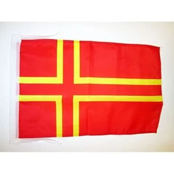 DRAPEAU NORMANDIE CROIX DE SAINT OLAF 45x30cm - PAVILLON MOUVEMENT NORMAND 30 x 45 cm haute qualité