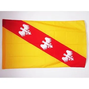 DRAPEAU GRAND-GOUVERNEMENT DE LORRAINE-ET-BARROIS 90x60cm - DRAPEAU LORRAIN 60 x 90 cm Fourreau pour hampe