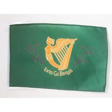 DRAPEAU IRLANDE ERIN GO BRAGH  45x30cm - PAVILLON IRLANDAIS 30 x 45 cm haute qualité