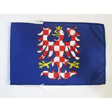 DRAPEAU MORAVIE 45x30cm - PAVILLON MORAVA - RÍ?PUBLIQUE TCHÍ?QUE 30 x 45 cm haute qualité