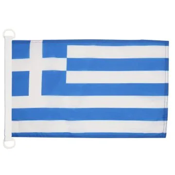 PAVILLON NAUTIQUE GRÈCE 45x30cm - DRAPEAU DE BATEAU GREC 30 x 45 cm