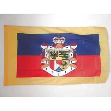 DRAPEAU ETENDARD DU PRINCE DU LIECHTENSTEIN 150x90cm - DRAPEAU PRINCIPAUTÍ? DE LIECHTENSTEIN 90 x 150 cm Fourreau pour hampe