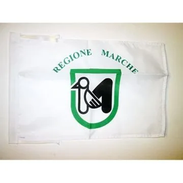 DRAPEAU MARCHES 45x30cm - PAVILLON MARCHE - ITALIE 30 x 45 cm haute qualité