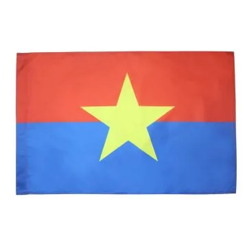 DRAPEAU FRONT NATIONAL DE LIBÍ?RATION DU SUD VIÍ?T NAM 90x60cm - DRAPEAU DU VIET-CONG 60 x 90 cm Fourreau pour hampe