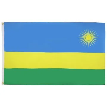 DRAPEAU RWANDA 90x60cm - DRAPEAU RWANDAIS 60 x 90 cm - DRAPEAUX