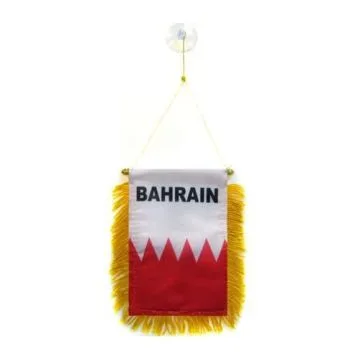 FANION BAHREÏN 15x10cm - Mini drapeau BAHREÏNIEN 10 x 15 cm spécial voiture - Bannière