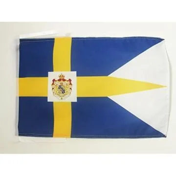 DRAPEAU ROYAL SUÈDE 45x30cm - PAVILLON SUÉDOIS 30 x 45 cm haute qualité