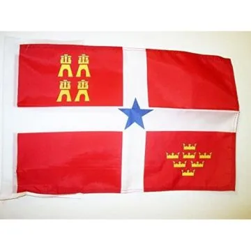 DRAPEAU MURCIE INDÉPENDENTISTE 45x30cm - PAVILLON NACIONALISTE MURCIEN - MURCIA 30 x 45 cm haute qualité