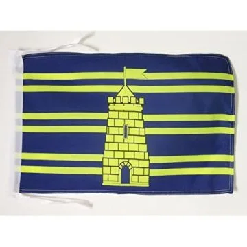 DRAPEAU TERRITOIRE DE BELFORT 45x30cm - PAVILLON DÉPARTEMENT BELFORTAIN 30 x 45 cm haute qualité