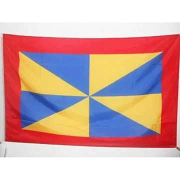 DRAPEAU DUCHÉ DE PARME 1851-1859 90x60cm - DRAPEAU ROYAUME ITALIE 60 x 90 cm Fourreau pour hampe
