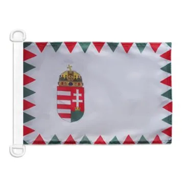 Pavillon nautique Pavillon de guerre Hongrie 45x30 cm Anneaux Plastiques