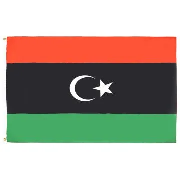 DRAPEAU LIBYE 90x60cm - DRAPEAU LIBYEN 60 x 90 cm - DRAPEAUX