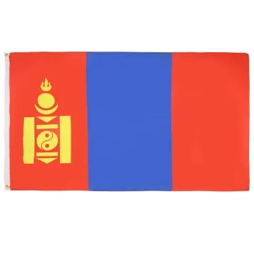 DRAPEAU MONGOLIE 90x60cm - DRAPEAU MONGOL 60 x 90 cm - DRAPEAUX