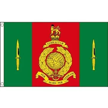 DRAPEAU COMMANDO TRAINING CENTRE ROYAL MARINES DU ROYAUME-UNI 150x90cm - DRAPEAU CTCRM  - BRITISH ARMY 90 x 150 cm - DRAPEAUX