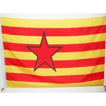 DRAPEAU ARAGON INDÍ?PENDENTISTE 90x60cm - DRAPEAU NATIONALISTE ARAGONAIS 60 x 90 cm Fourreau pour hampe
