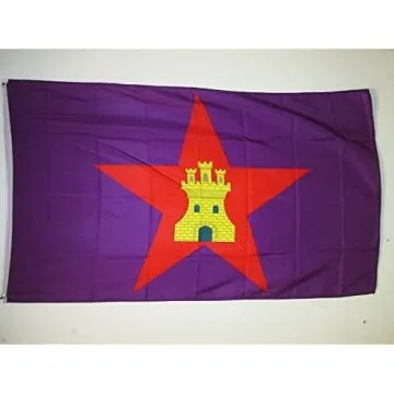 DRAPEAU CASTILLA COMUNERA INDÉPENDENTISTE 150x90cm - DRAPEAU CASTILLAN NATIONALISTE 90 x 150 cm - DRAPEAUX