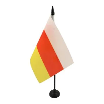 DRAPEAU DE TABLE OSSÉTIE DU SUD 21x14cm - PETIT DRAPEAUX DE BUREAU GÉORGIE 14 x 21 cm