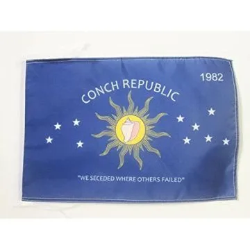 DRAPEAU CONCH REPUBLIC 45x30cm - PAVILLON KEY WEST 30 x 45 cm haute qualité