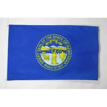 DRAPEAU NEBRASKA 150x90cm - DRAPEAU ETAT AMÉRICAIN - USA - ETATS-UNIS 90 x 150 cm - DRAPEAUX