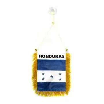 FANION HONDURAS 15x10cm - Mini drapeau HONDURIEN 10 x 15 cm spécial voiture - Bannière