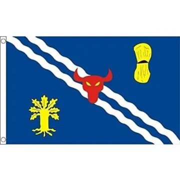 DRAPEAU COMTÉ DE OXFORDSHIRE 150x90cm - DRAPEAU COUNTY OF OXON. - ANGLETERRE 90 x 150 cm - DRAPEAUX